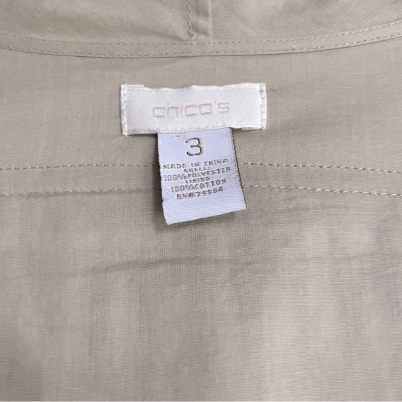 Chicos Faux Suede Fringed Boho Jacket Size 3 - Picture 11 of 14